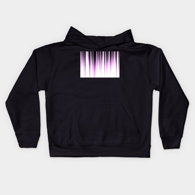 Ultra violet madness, dark shades lines print Kids Hoodie by KINKDesign